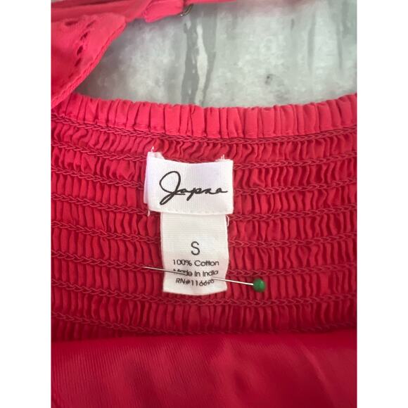 Japna- Coral Floral Eyelet Romper Womens Size Small - Picture 5 of 9